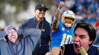 Chargers Fans React To Jim Harbaugh  LA Chargers [upl. by Sum]