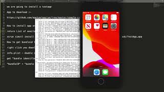 How to install app on iOS Simulator Device [upl. by Groos]