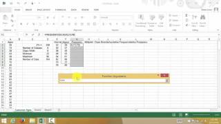 Excel Creating A Frequency Distribution Table [upl. by Nagn794]