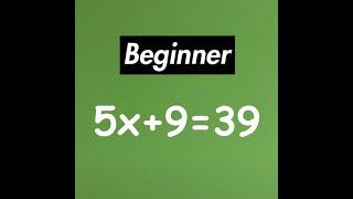 Algebra  Balance Method Beginner [upl. by Tedra]