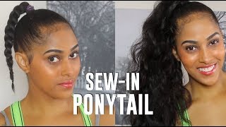 Quick Sew In Ponytail [upl. by Anuqahs239]