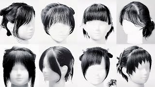 2021💇🔥Incleibles cortes de flequillos  How to cut bangs easily and quickly Art in bangs cut [upl. by Eshman]