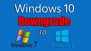 How to Downgrade from Windows 10 to Previous Windows [upl. by Olwen]