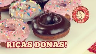 Donas Receta Fácil  El Guzii [upl. by Burris]