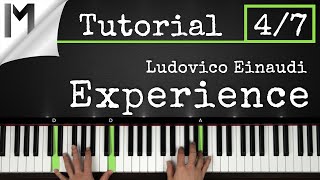 Experience  Ludovico Einaudi  Full Piano Tutorial Part 47 [upl. by Euqinemod]