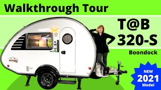 NEW TAB 320S by nuCamp RV  2021 Model  Walkthrough Tour [upl. by Ellennahc]