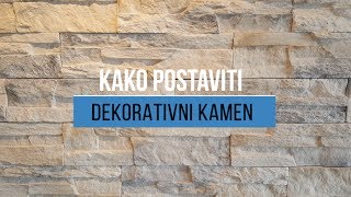 Kako postaviti dekorativni kamen na zid [upl. by Ahsercul]