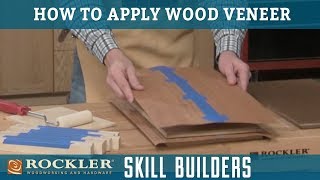 How to Apply Wood Veneer  Rockler Skill Builders [upl. by Akkahs511]