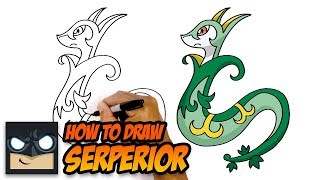 How To Draw Pokemon  SERPERIOR [upl. by Tinaret674]