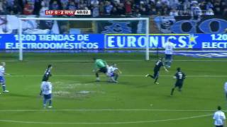 Primer gol de Benzema al Deportivo tras genialidad de Guti HD [upl. by Syst476]