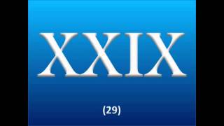 Roman Numerals  1 to 50 [upl. by Ezirtaeb708]