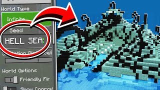 CURSED OCEAN MONUMENT SEED in Minecraft Scary Survival EP71 [upl. by Cari284]