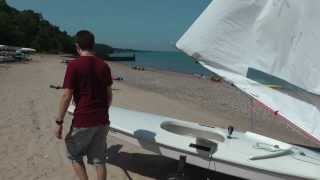 Rigging a Sunfish Sailboat [upl. by Bickart181]