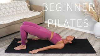 35 MIN FULL BODY PILATES WORKOUT FOR BEGINNERS  No Equipment [upl. by Auqinat310]