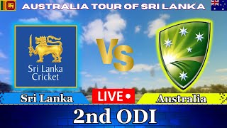 🔴 Live  2nd ODI Sri Lanka vs Australia 🔴 SL vs AUS Live  icc cricket india srilanka australia [upl. by Alrak]