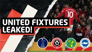 Manchester United Fixtures And TV Schedule LEAKED  United News [upl. by Orestes]