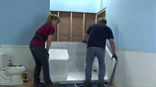 MultiPiece Low Threshold Shower Installation Video [upl. by Gall]