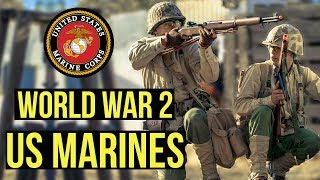 World War 2 Airsoft US Marines  Milsim WestGampG Armament 1945 World War 2 Airsoft Game [upl. by Yffat]