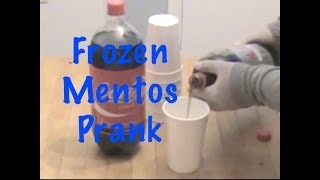 The Frozen Mentos Prank  Nextraker [upl. by Sollars649]