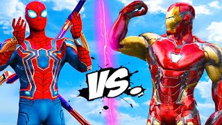 IRON MAN VS IRON SPIDER  EPIC BATTLE [upl. by Kato]