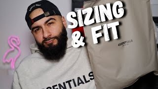 FEAR OF GOD ESSENTIALS HOODIE  Sizing amp Fit  How To Style [upl. by Odraccir]