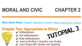 Moral and Civics Chapter 2  Part 3 [upl. by Merrielle]