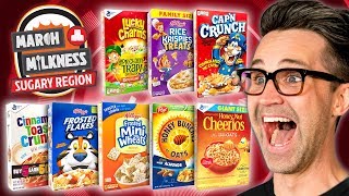 March Milkness Taste Test Sugary Cereals [upl. by Rodl]