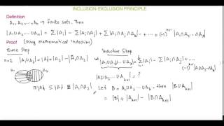 Inclusion Exclusion Principle Proof and Example [upl. by Ruder]