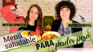 MENÚ SEMANAL PARA PERDER PESO  Cómo preparar una dieta saludable para adelgazar [upl. by Herrmann]