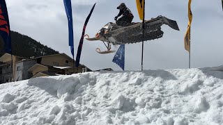 Snowmobile Hillclimb 2022 Jackson Hole [upl. by Oetsira]