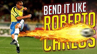 How To Shoot Like Roberto Carlos  Outside Bend Free Kick Tutorial [upl. by Roshan]