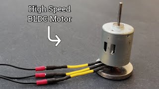 Making Powerful Brushless Motor From DC Brushed Motor [upl. by Attennek]