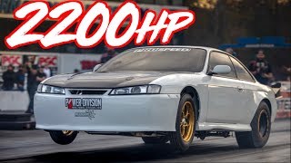 2200HP 240sx on 80lbs of Boost  Mind Blowing Speed [upl. by Lennon]