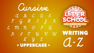 Learn Cursive Handwriting with Cursive Writing LetterSchool  UPPERCASE ABC  English Alphabet [upl. by Silirama154]