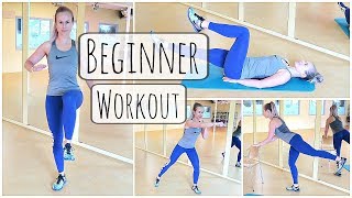 Beginner Workout  Afvallen Buikspieren en Billen [upl. by Eclud]