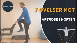 7 Øvelser Mot Artrose  Slitasje i Hoften [upl. by Nichani]