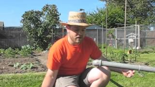 The Ultimate DIY Pole Bean Trellis Part I [upl. by Anyrtak614]