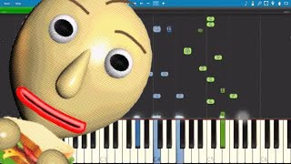 Basics In Behaviour  Piano Tutorial  Cover  Baldis Basics  The Living Tombstone [upl. by Kimmy]