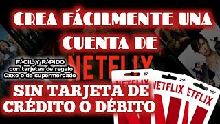 como crear una cuenta netflix por primera vez 2021 fácilmente N🚫 tarjeta de crédito o débito❌ [upl. by Iniffit]