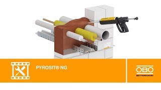 Anwendung des Brandschutzschaums PYROSIT® NG – OBO Bettermann [upl. by Finnie]