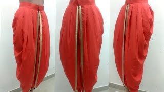 Front Zip Tulip Pant Salwar Cutting In Hindi DIY [upl. by Anerahs411]