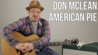 How to Play quotAmerican Piequot by Don McLean on Acoustic Guitar  Easy Songs [upl. by Digirb]