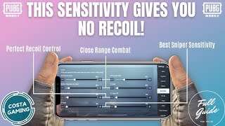 ADVANCED SENSITIVITY 100 ZERO RECOIL  The BEST Settings  Handcam Training Drills PUBG Mobile [upl. by Aciretehs150]