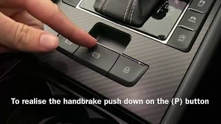 Electric Handbrake HOW TO USE [upl. by Ateval]