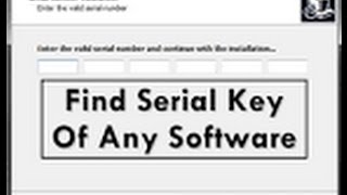 How to Get Serial Number Any Software [upl. by Thedric462]