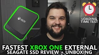 FASTEST Xbox External Drive  Seagate SSD Review amp Unboxing New Premium Xbox One Hard Drive [upl. by Narok]