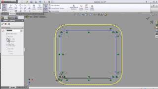 24 SOLIDEWORKS SKETCH TUTORIAL OFFSET ENTITIES [upl. by Nidla]