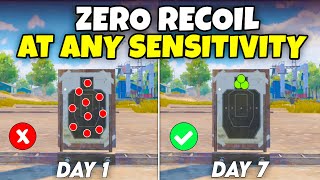 How To Get ZERO RECOIL at Any Sensitivity  Zero Recoil Sensitivity  BGMIPUBG Mobile [upl. by Enelyw1]