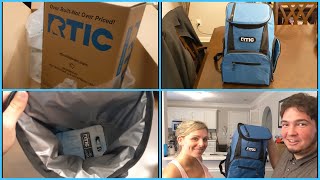 RTIC 15 Can Day Cooler Backpack With RTIC Ice Packs [upl. by Ayhtak80]