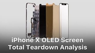 iPhone X OLED Screen Total Teardown Analysis [upl. by Coreen]